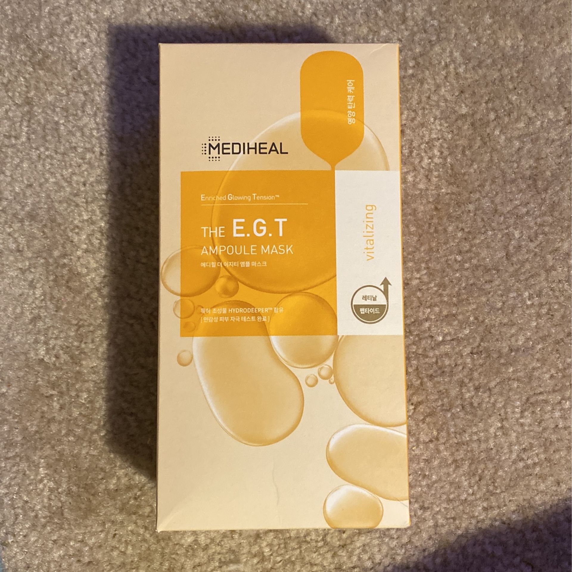 Mediheal Official Best No.1 Korean Sheet Mask - EGT Ampoule Face Mask 10 Sheets 