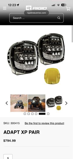 Rigid Adapt XP lights brand new in box