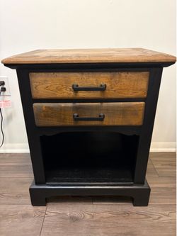 Solid Wood Link-Taylor Nightstand Refinished