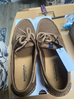 New Leather 10.5 Sockless Boat Shoes