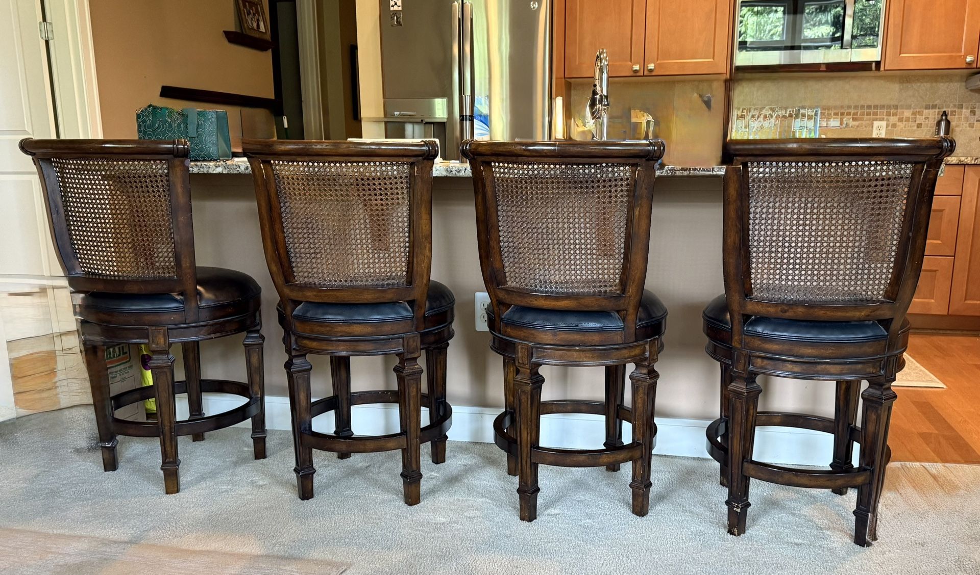 4 Counter Swivel Stools - $250 for Set