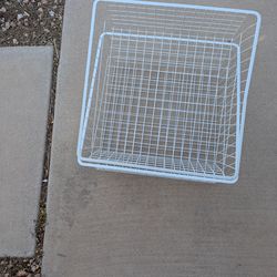 White metal wire organizers