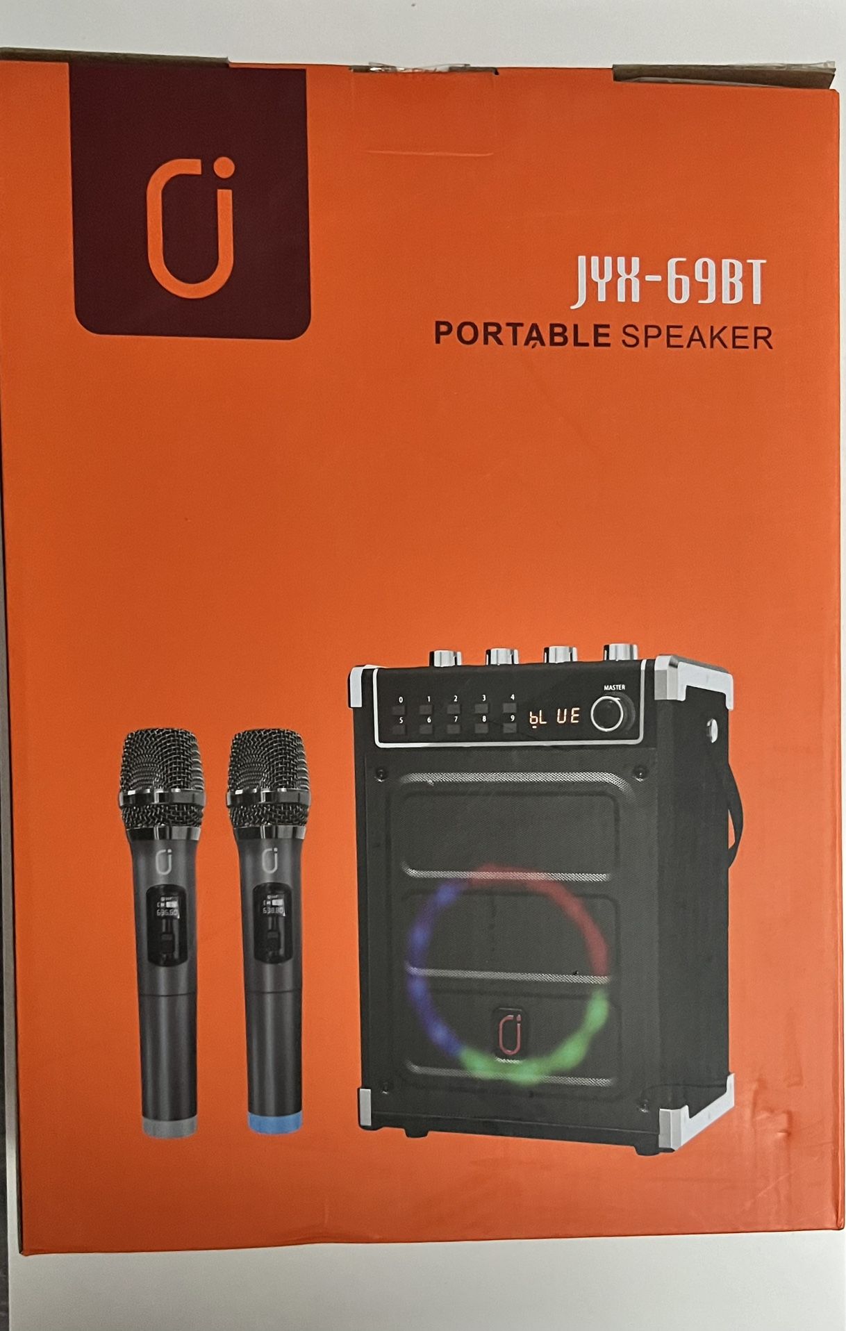 Portable Karaoke Machine JYX - 69BT With 2 Wireless Microphones