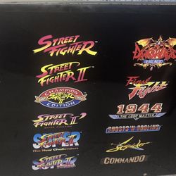 Arcade 1up Street Fighter Deluxe Cocktail Table Version 12 In One Games