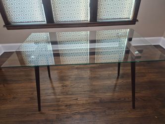 Modern Glass Dining Table- Excellent Condition