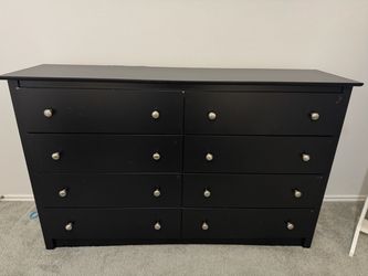 Black 8 drawer dresser