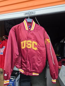BRAND NEW NEVER WORN USC SC SOUTHER CAL SO CAL TROJANS FIGHT ON TOMMY TROJAN MEN OF TROY JACKET SIZE LARGE LA NOT DODGERS LAKERS KINGS LA GALAXY  U.S.