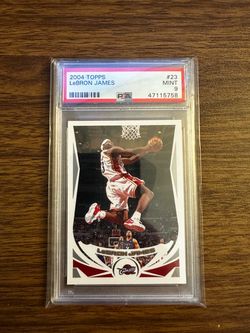 2004 Topps LeBron James 2nd Year #23 PSA 9