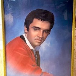 Elvis Presley Extra Large Framed Poster -Photograph 1986-Vintage.