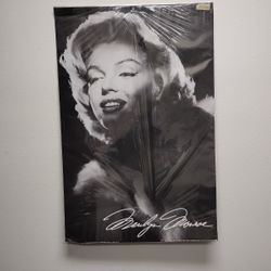 Large Sexy Marilyn Monroe Glamour Eyes Black & White Poster 24 x 36 Inches- Still In Plastic Vove