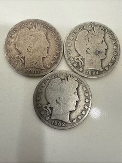 Barber Half Dollar Lot 1(contact info removed) 1907