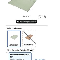 VEVOR Japanese Tatami Mat, Extended Twin XL - 39'' x 83'' (b7)