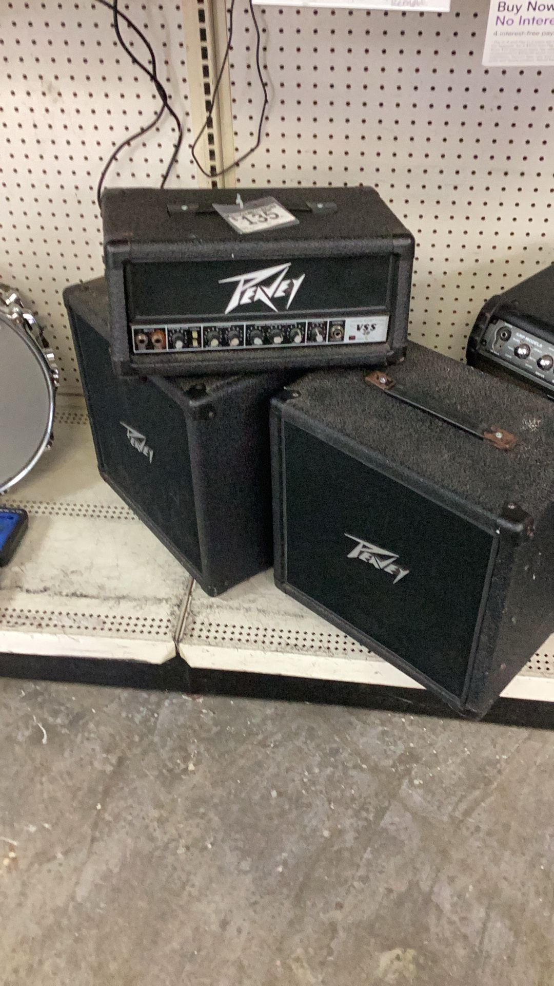 Peavy Amplifier Head And Speakers