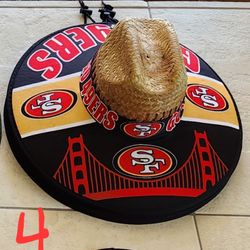 49ers Straw Hat