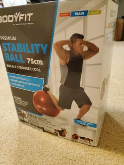 Gym ball and tension rubber band