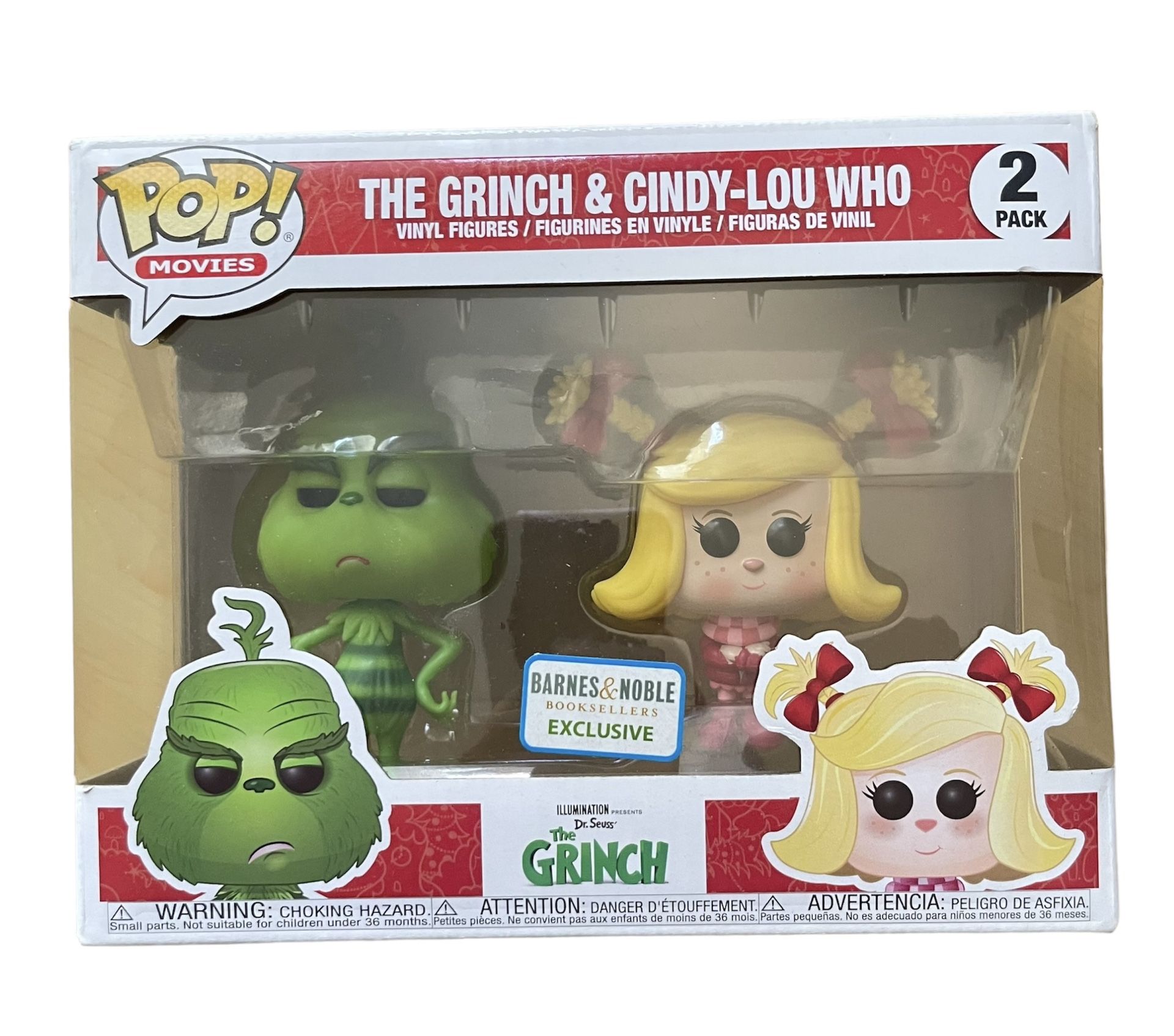 Funko Pop! Movies The Grinch 2 Pack The Grinch & Cindy Lou Who Exclusive