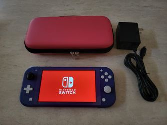 Navy Nintendo Switch Lite with Charger and Case $119