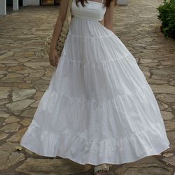 Fashion Nova white maxi dress