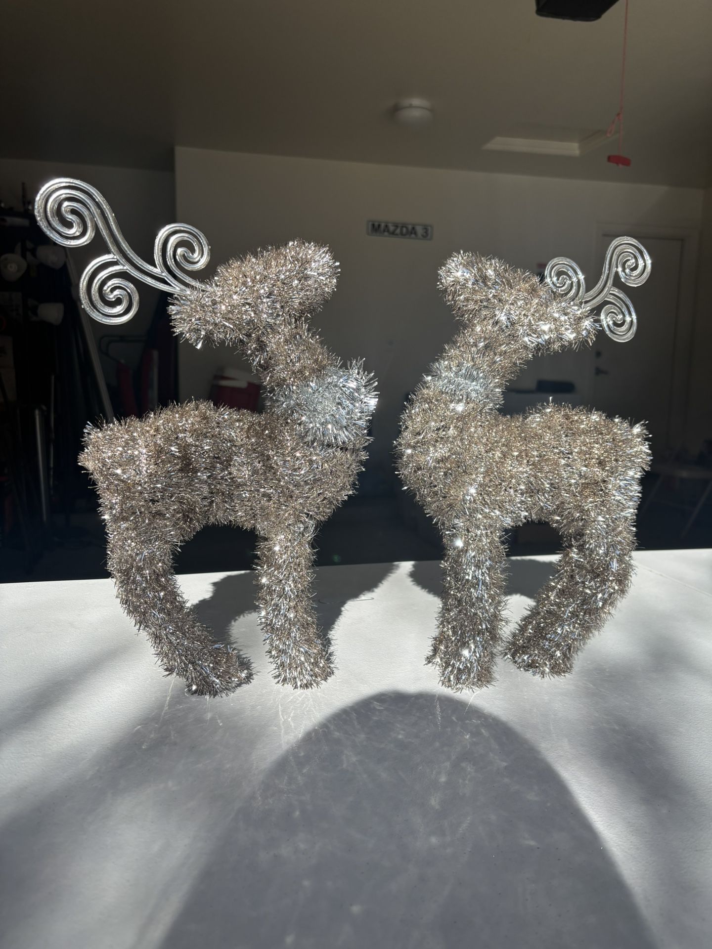 2 Reindeer Decorations $5