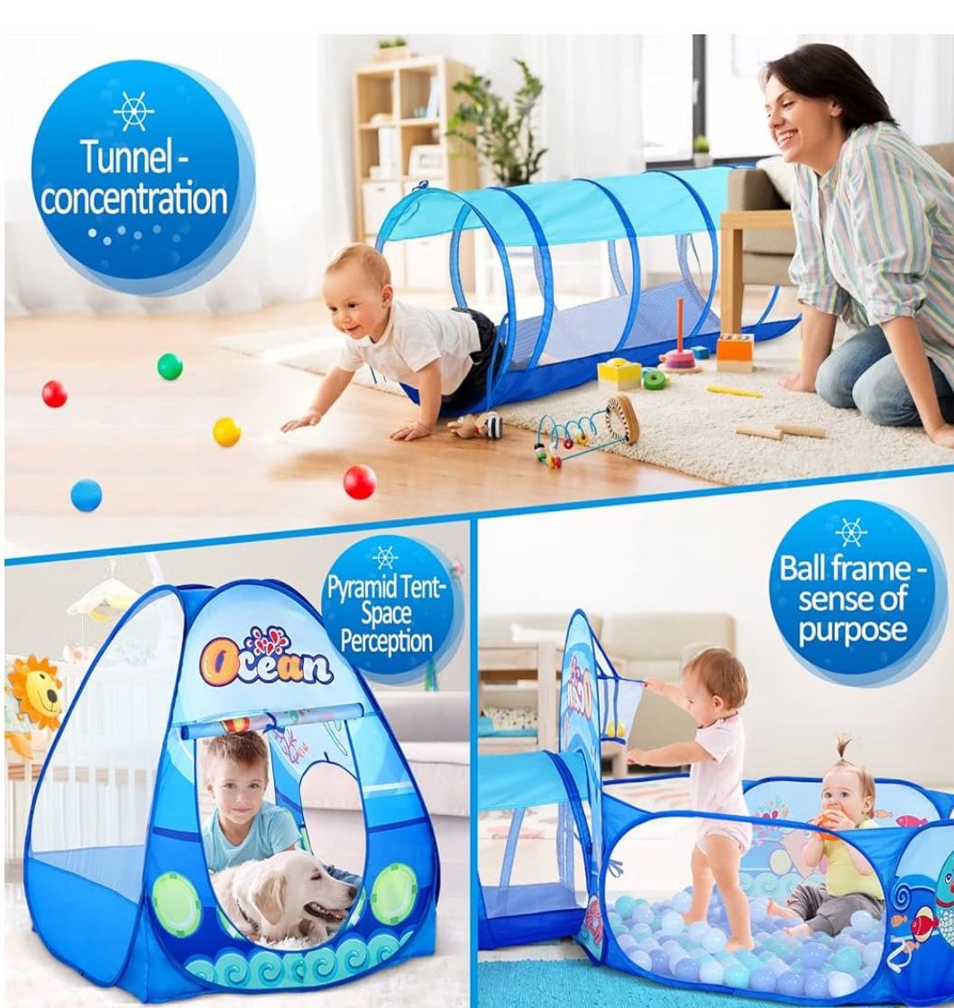 3-in-1 Tent Tunnel & Ball pit