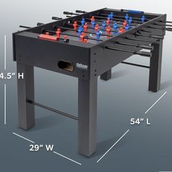 54 Inch Full Size Foosball Game Set - Black