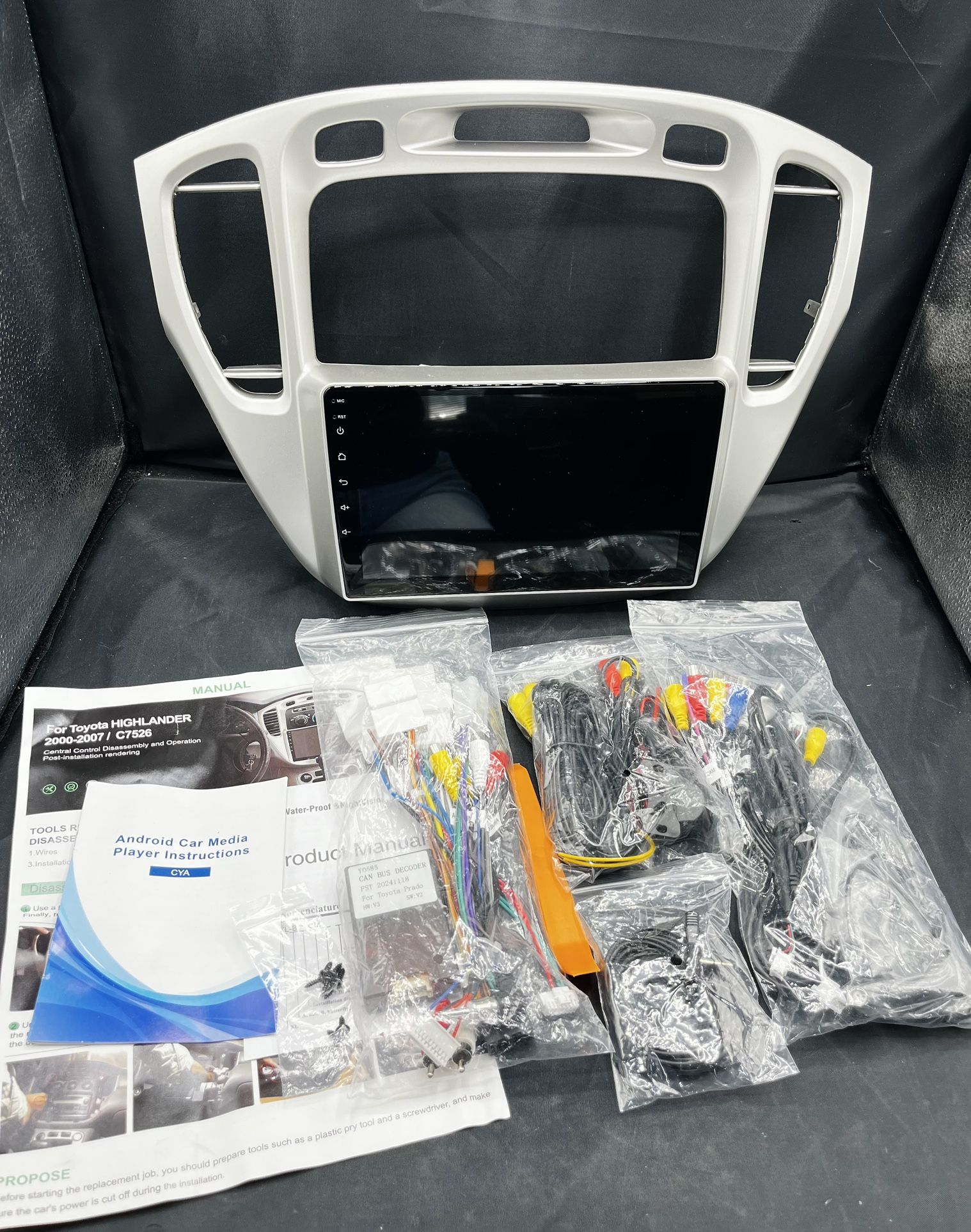 Android 13.0 Radio For Toyota Highlander 2000-2007 Car Stereo GPS Carplay Camera