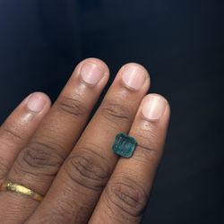 IGI Certified 4.62 Ct Natural Zambian Emerald Square Cut Loose