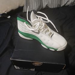 Air Jordan 13 Retro- Sail/Black- Pine Green
