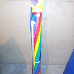 🌈 Rainbow Beach Umbrella  8 Feet