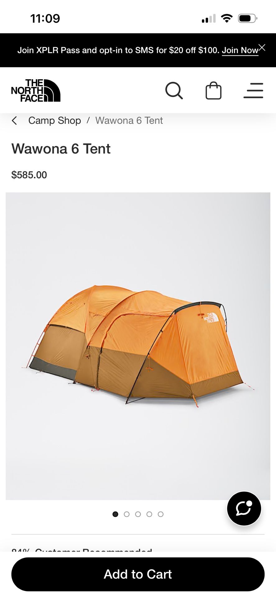 Wawona 6 Tent ➕ground seat