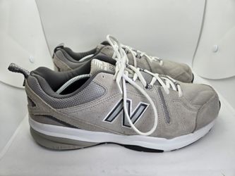 New Balance 608v5 Shoes Men's 12 4E X-Wide Grey Suede Walking Athletic Sneakers