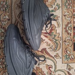 UGG CA1 BLACK LEATHER SNEAKER ACTIVE COMFORT SHOES MEN US 9.5