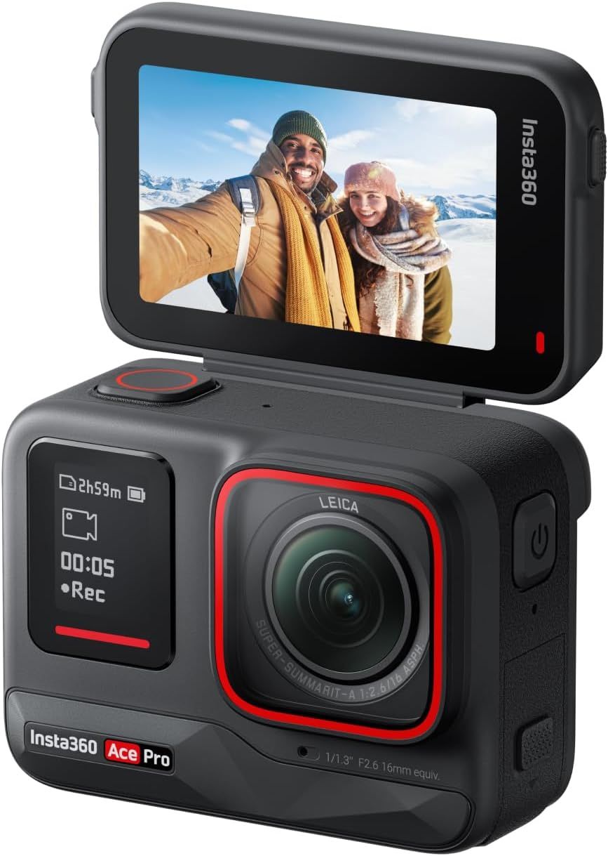 Insta 360 Ace Pro.   Waterproof Action Camera With 1/1.3 Sensor With All Accessories Bundle/4k Camcorder Camera / Hi Quality Videographer Camera  