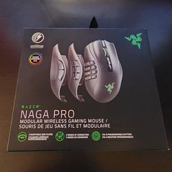 Razer Naga Pro Wireless Mouse - Like New w/Box & Extras