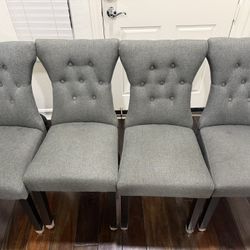 4 Dining Chairs + 2 Free Bar Stools