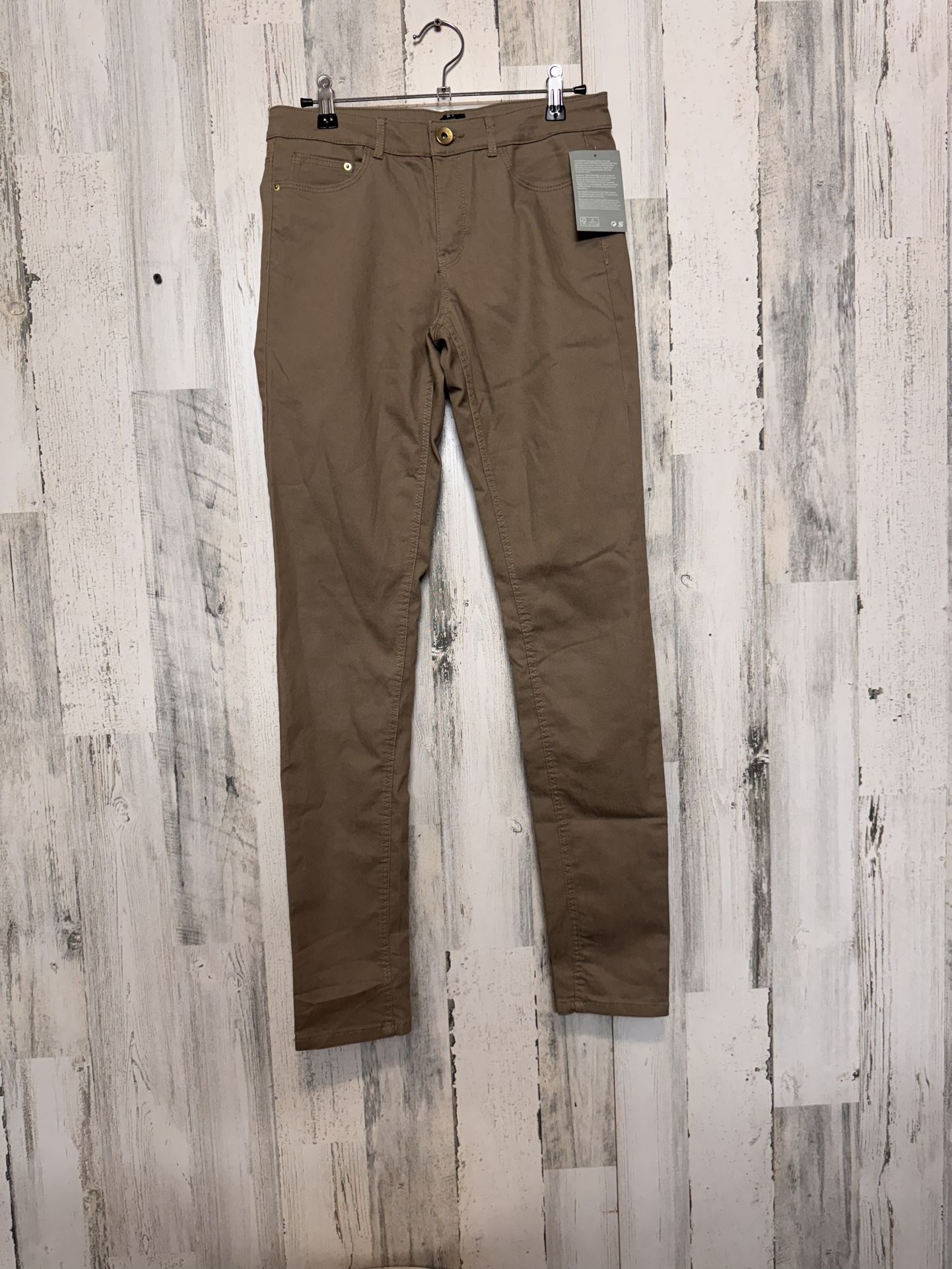 H&M skinny jeans tan size 8