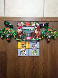 Nintendo 64 Donkey Kong Custom With Games 