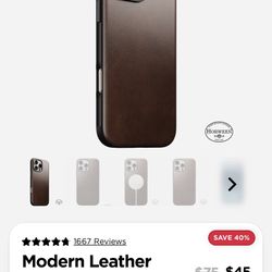 Nomad Modern Leather Case 