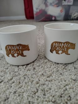 Mamá Bear & Papá Bear Coffee Cups