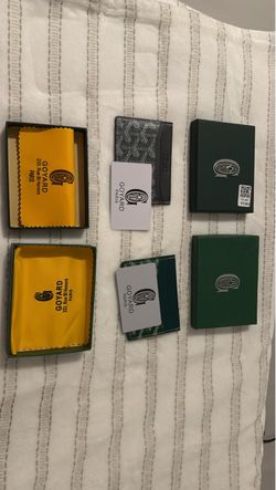 Goyard Card Holders Set of Two with Boxes