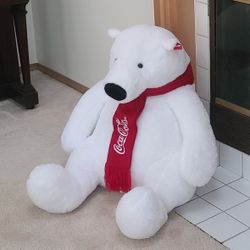 Coca-Cola * Polar Bear with Scarf * Jumbo-size