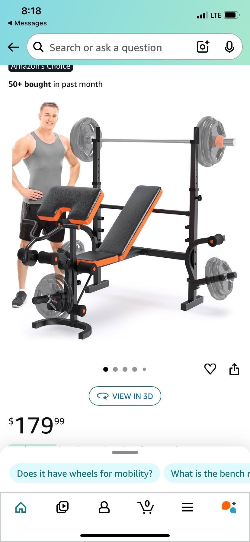Free - Adjustable Weight Bench