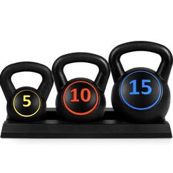 3 Pack Kettlebells New Unoppened
