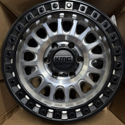 KMC IMS 17x8.5 6x5.5 +25  Machined With Black