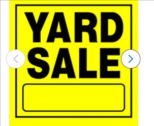 Yard sale Sat.27th