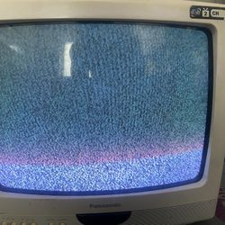 White Panasonic 13 Inch TV