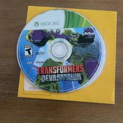 Xbox 360 Transformers Devastation 