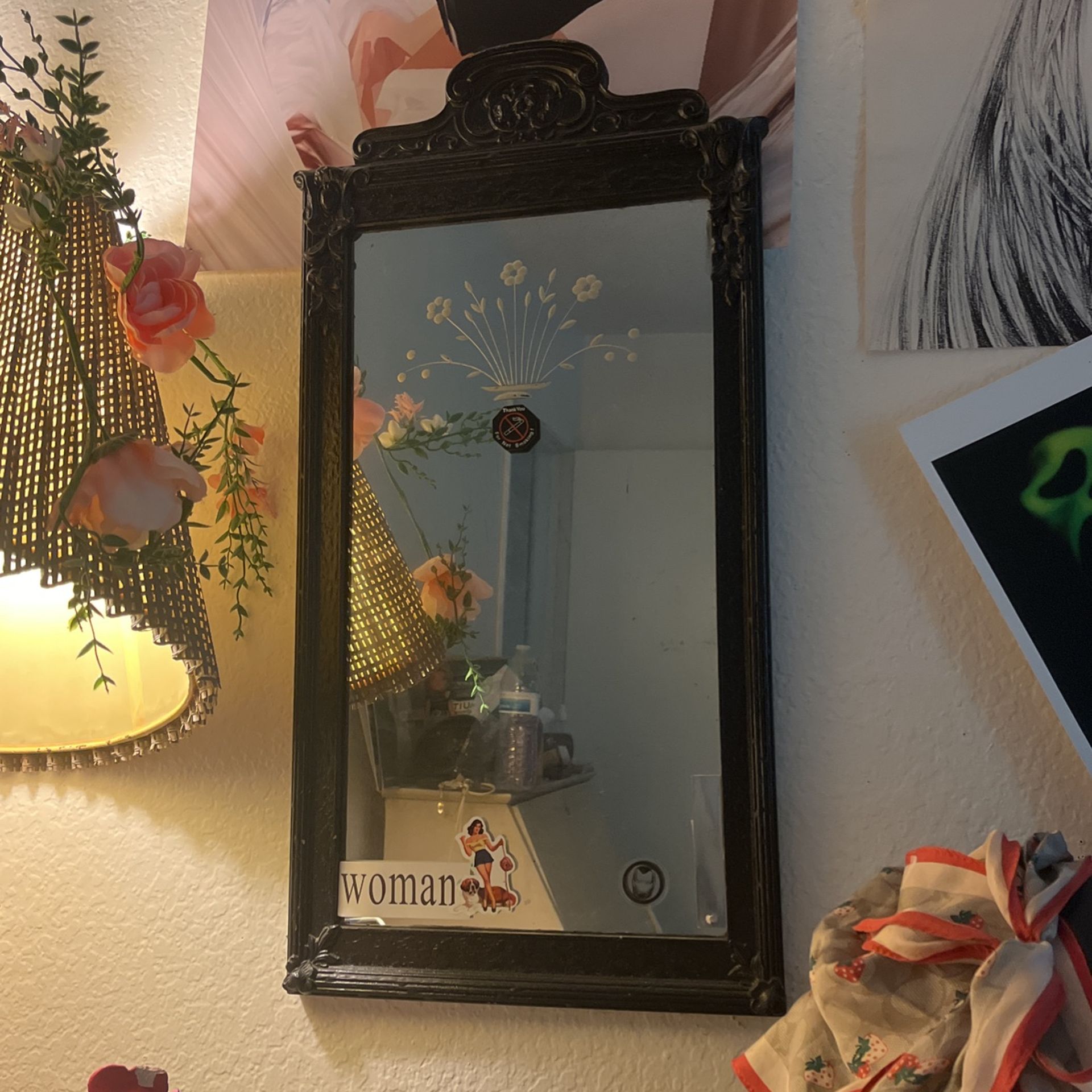 Black Victorian Mirror