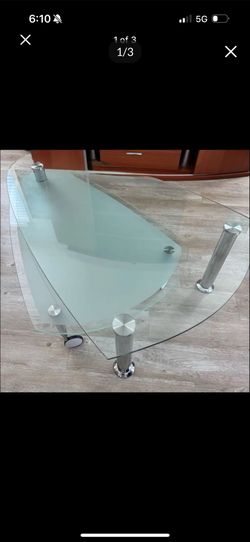 Glass coffee table