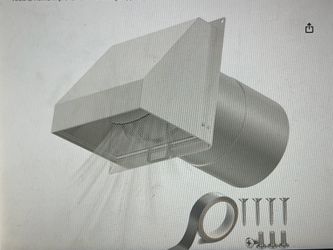 6 inch hooded wall vent